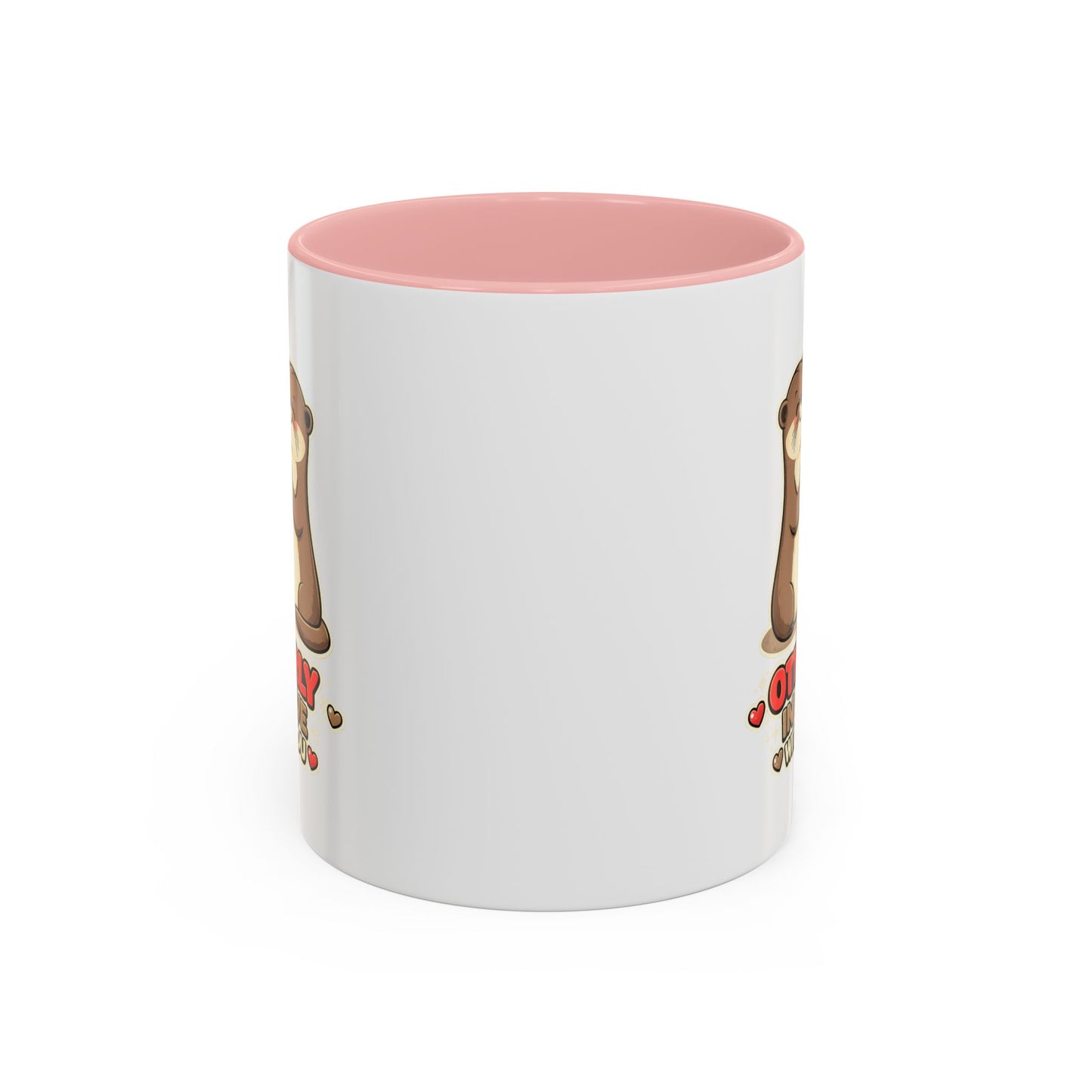 I'm Otterly in Love Accent Coffee Mug — Cute Otter Coffee Cup for Animal Lovers, Valentines Day