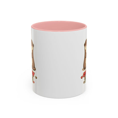 I'm Otterly in Love Accent Coffee Mug — Cute Otter Coffee Cup for Animal Lovers, Valentines Day