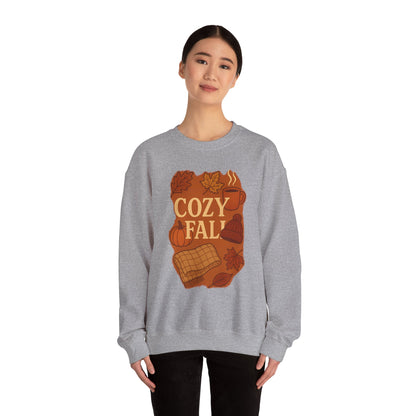 Cozy Fall Crewneck Sweatshirt, Autumn Apparel, Unisex Sweatshirt, Fall Fashion, Thanksgiving Gift, Cozy Sweater