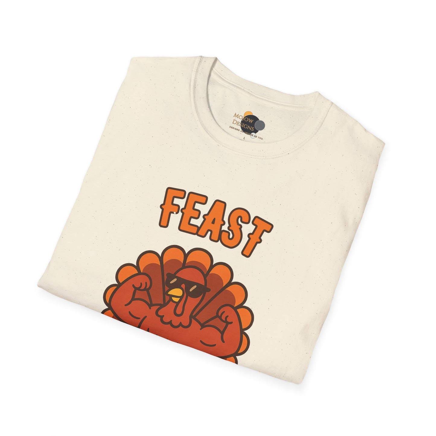 Thanksgiving Feast Mode T-Shirt | Unisex Softstyle Tee for Holiday Celebrations, Thanksgiving Gift, Family Gatherings, Cozy Vibe, Fall