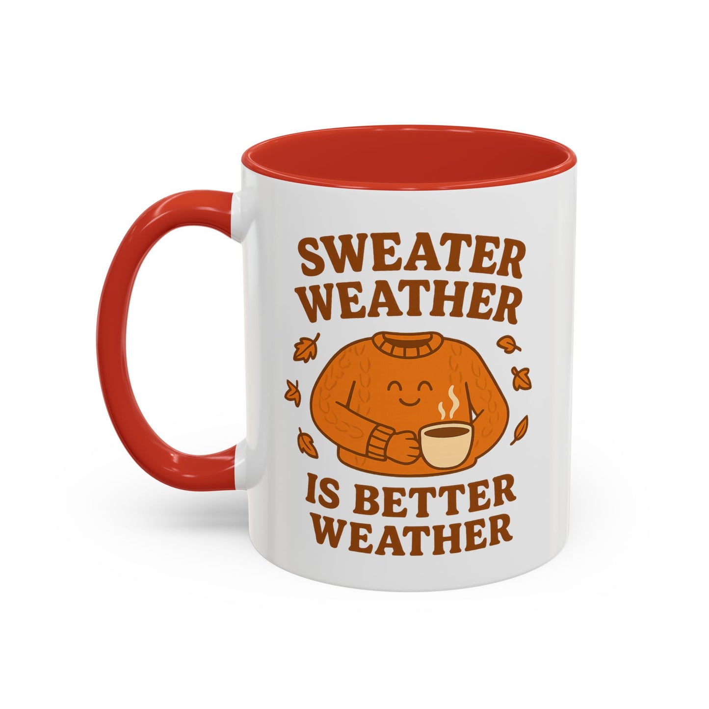 Cozy Fall Mug with Sweater Weather Design, Autumn Coffee Mug, Cute Gift for Pumpkin Spice Lovers, Hot Chocolate, Thanksgiving, Fall Decor
