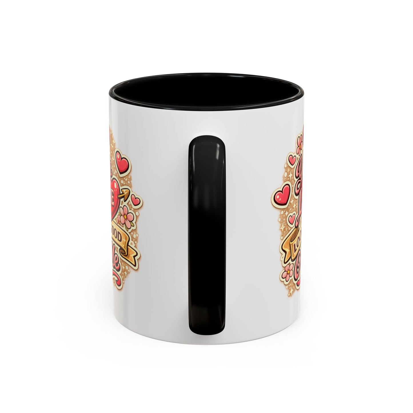 Coffee Mug — "Your Love Looks Good On Me" Valentine Heart Accent Mug