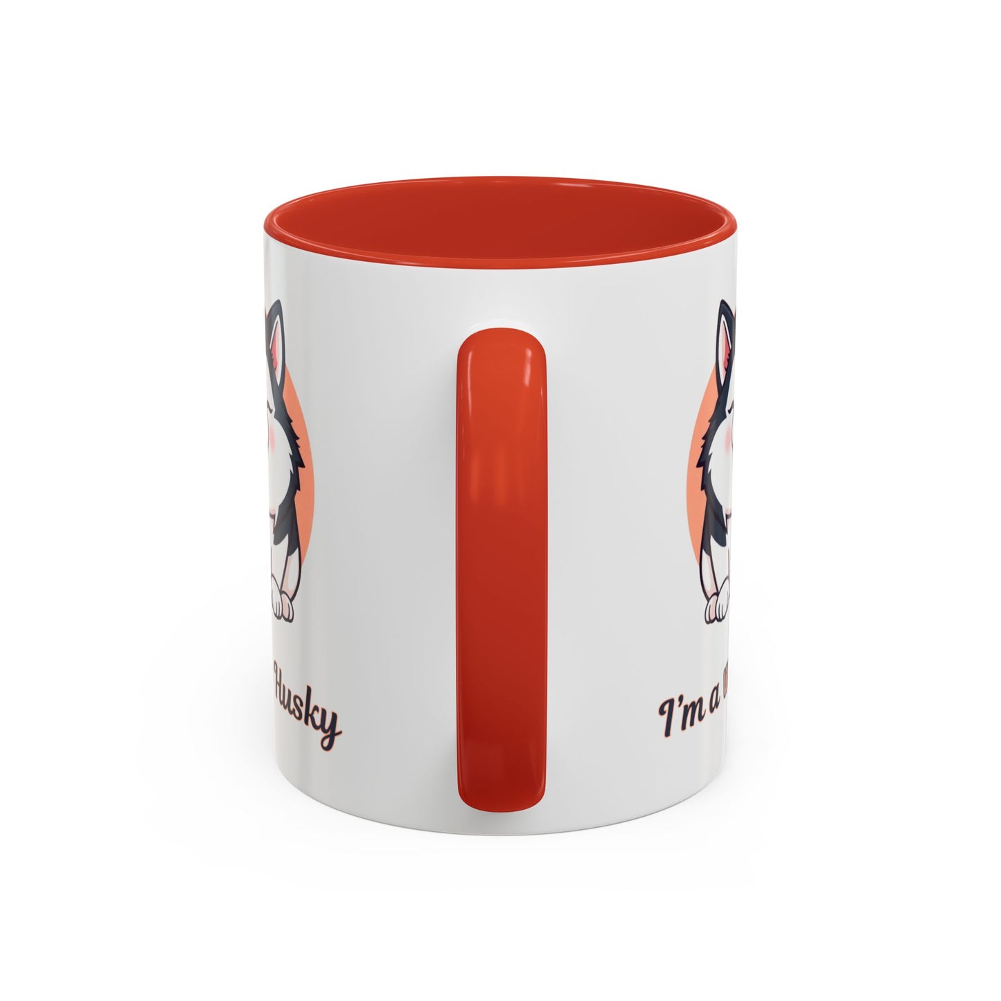 Cute Husky Accent Coffee Mug - Perfect Gift for Dog Lovers, Pet Owners, Birthdays, and Coffee Enthusiasts