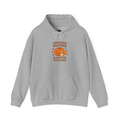Sweater Weather Hoodie - Cozy Unisex Sweatshirt, Perfect for Fall, Gift for Autumn Lovers, Comfy Casual Wear, Ideal for Relaxing Days