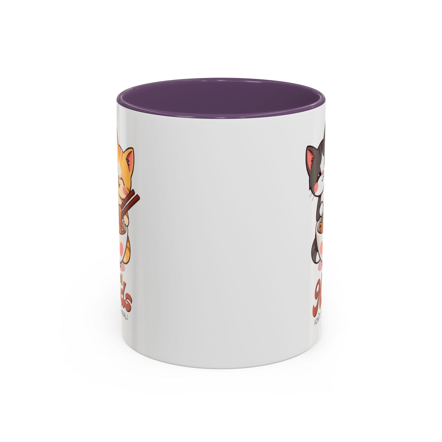 Cute Cat-Themed Coffee Mug, Send Noods Mug, Fun Gift for Cat Lovers, Unique Kitchen Decor, Perfect for Birthdays or Holidays