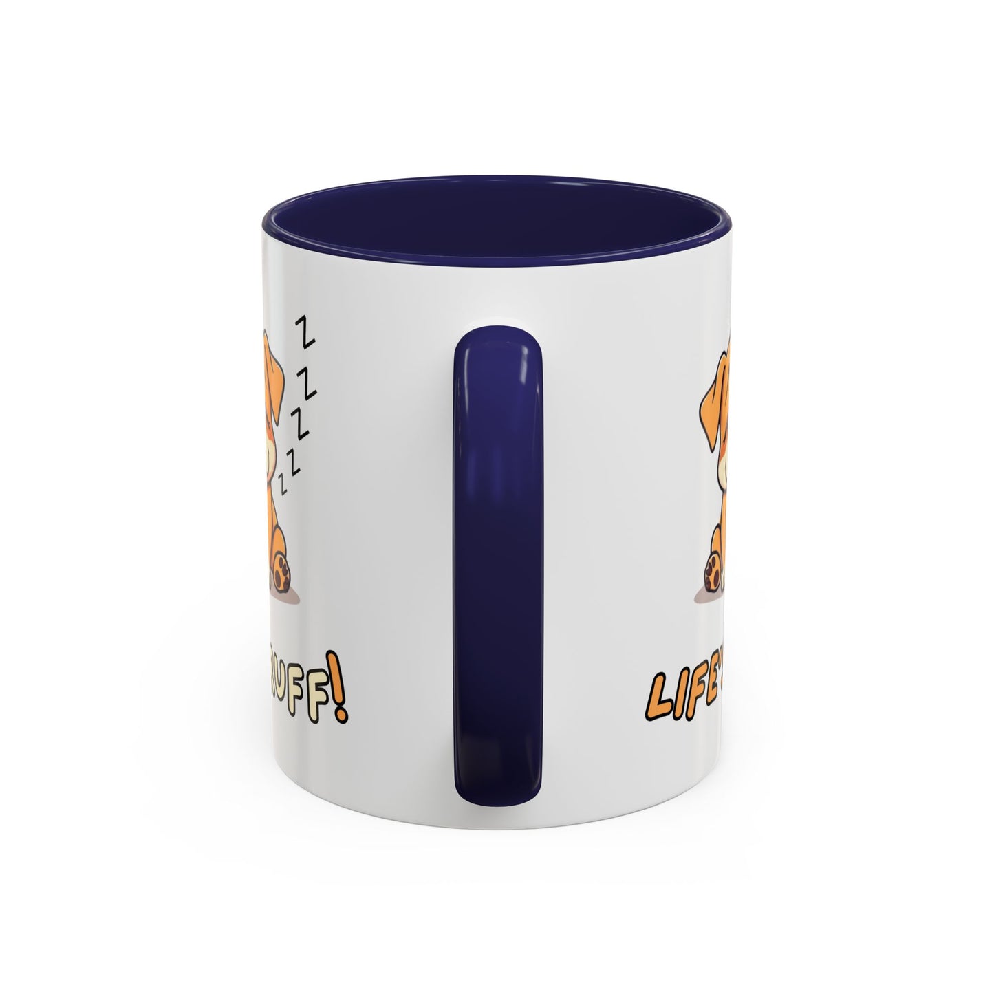 Dog Lover's Accent Coffee Mug | Cute Pet Gift | Perfect for Dog Owners | Life's Ruff Humor | Funny Coffee Cup | 11oz