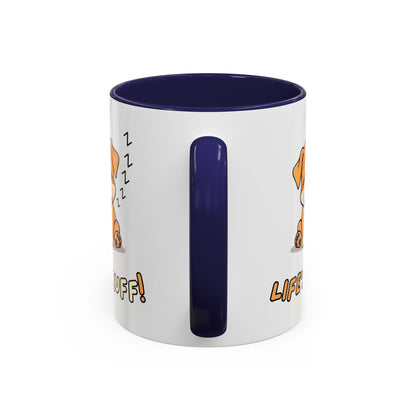 Dog Lover's Accent Coffee Mug | Cute Pet Gift | Perfect for Dog Owners | Life's Ruff Humor | Funny Coffee Cup | 11oz