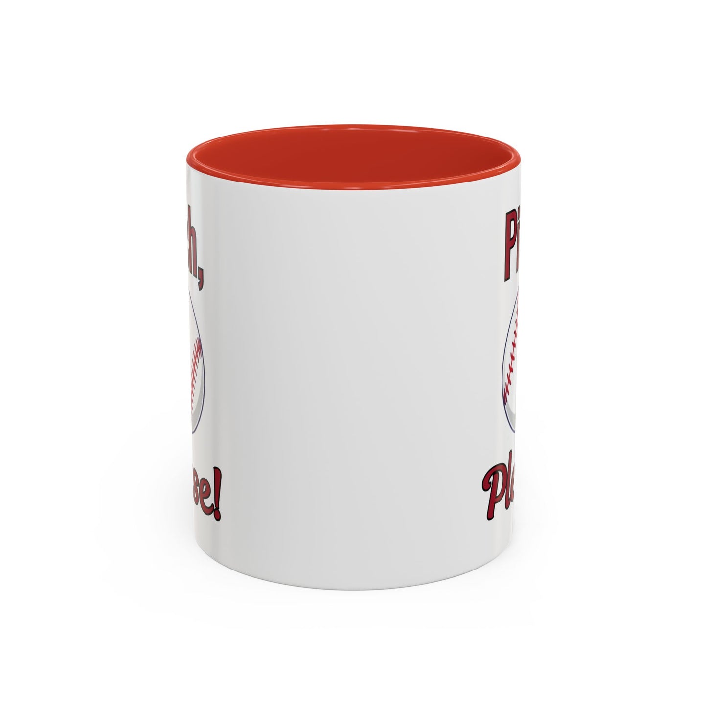 Baseball-Themed Coffee Mug, Pitch Please! Mug, Sporty Gift for Baseball Fans, Fun Drinks for Game Day, Unique Coffee Cup