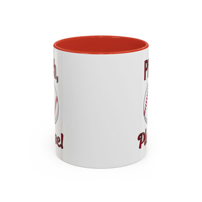 Baseball-Themed Coffee Mug, Pitch Please! Mug, Sporty Gift for Baseball Fans, Fun Drinks for Game Day, Unique Coffee Cup