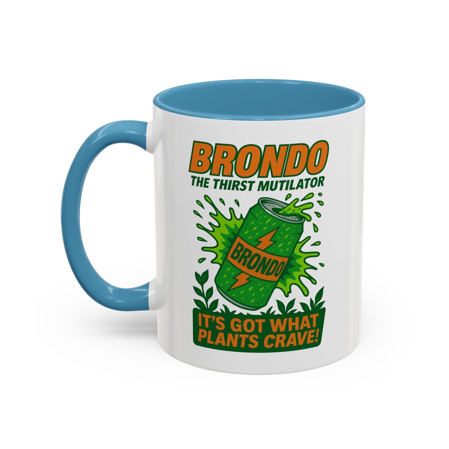 Brondo Accent Coffee Mug - Funny Gift for Coffee Lovers, Unique Office Mug, Gag Gift for Friends, Quirky Kitchenware, Novelty Drinkware