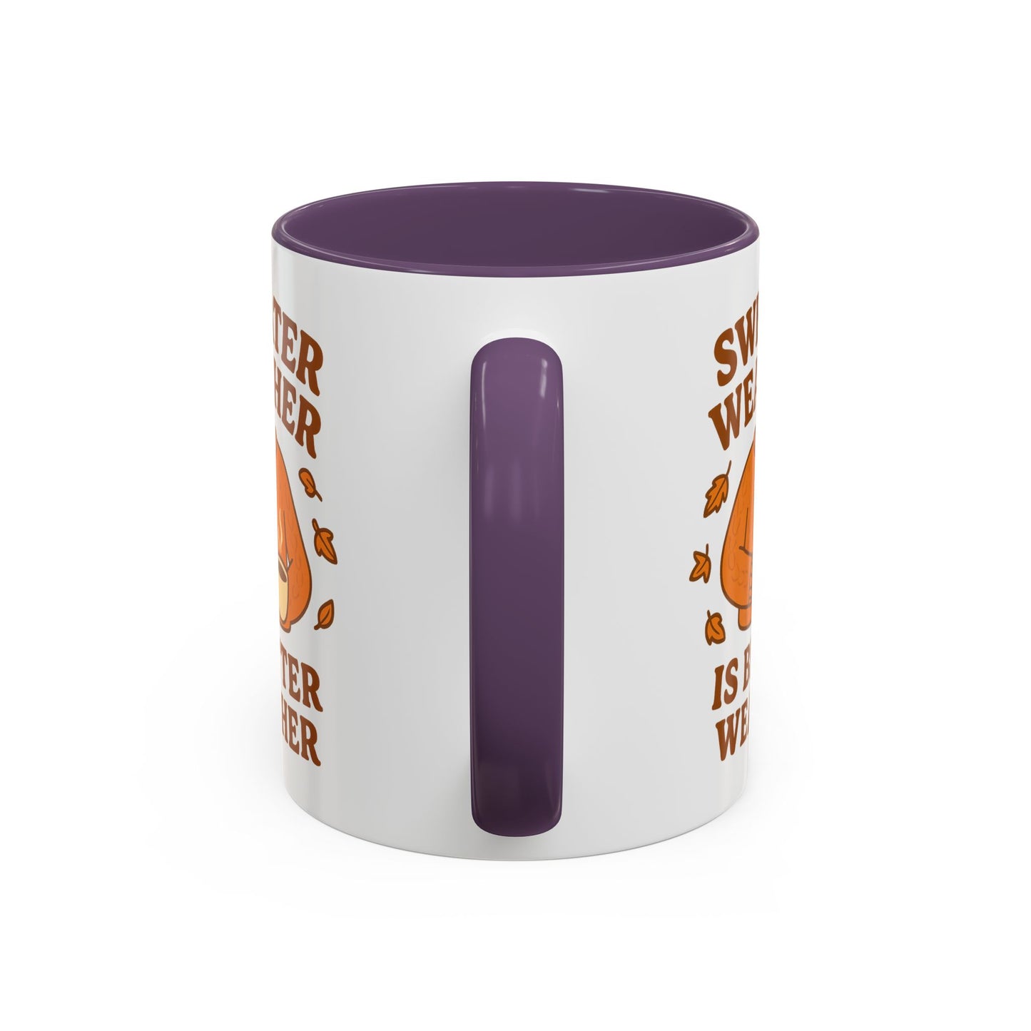 Cozy Fall Mug with Sweater Weather Design, Autumn Coffee Mug, Cute Gift for Pumpkin Spice Lovers, Hot Chocolate, Thanksgiving, Fall Decor
