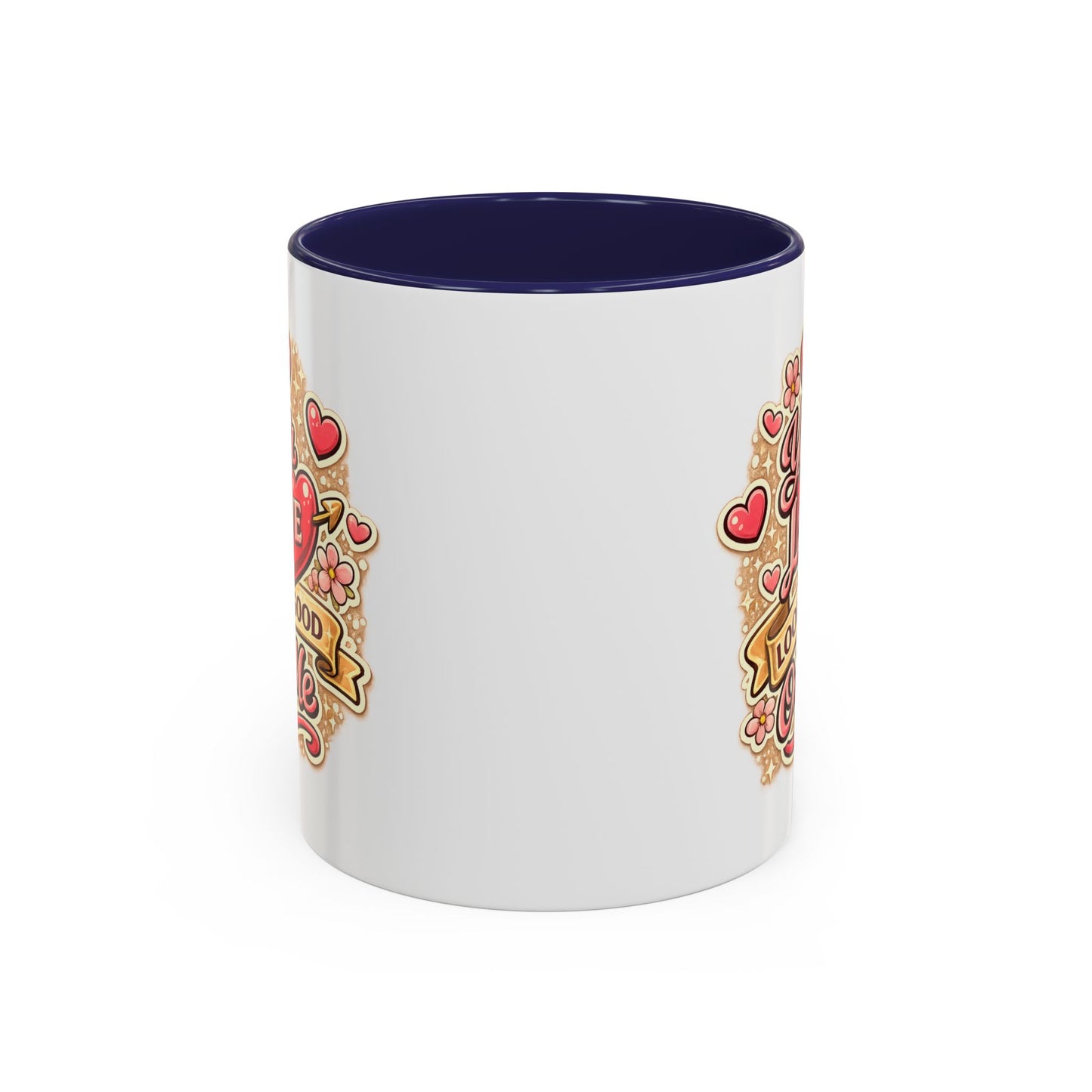 Coffee Mug — "Your Love Looks Good On Me" Valentine Heart Accent Mug