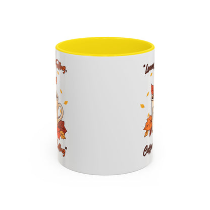 Cozy Fall Coffee Mug, Autumn Vibes, Perfect Gift for Coffee Lovers, Thanksgiving Decor, Seasonal Drinkware