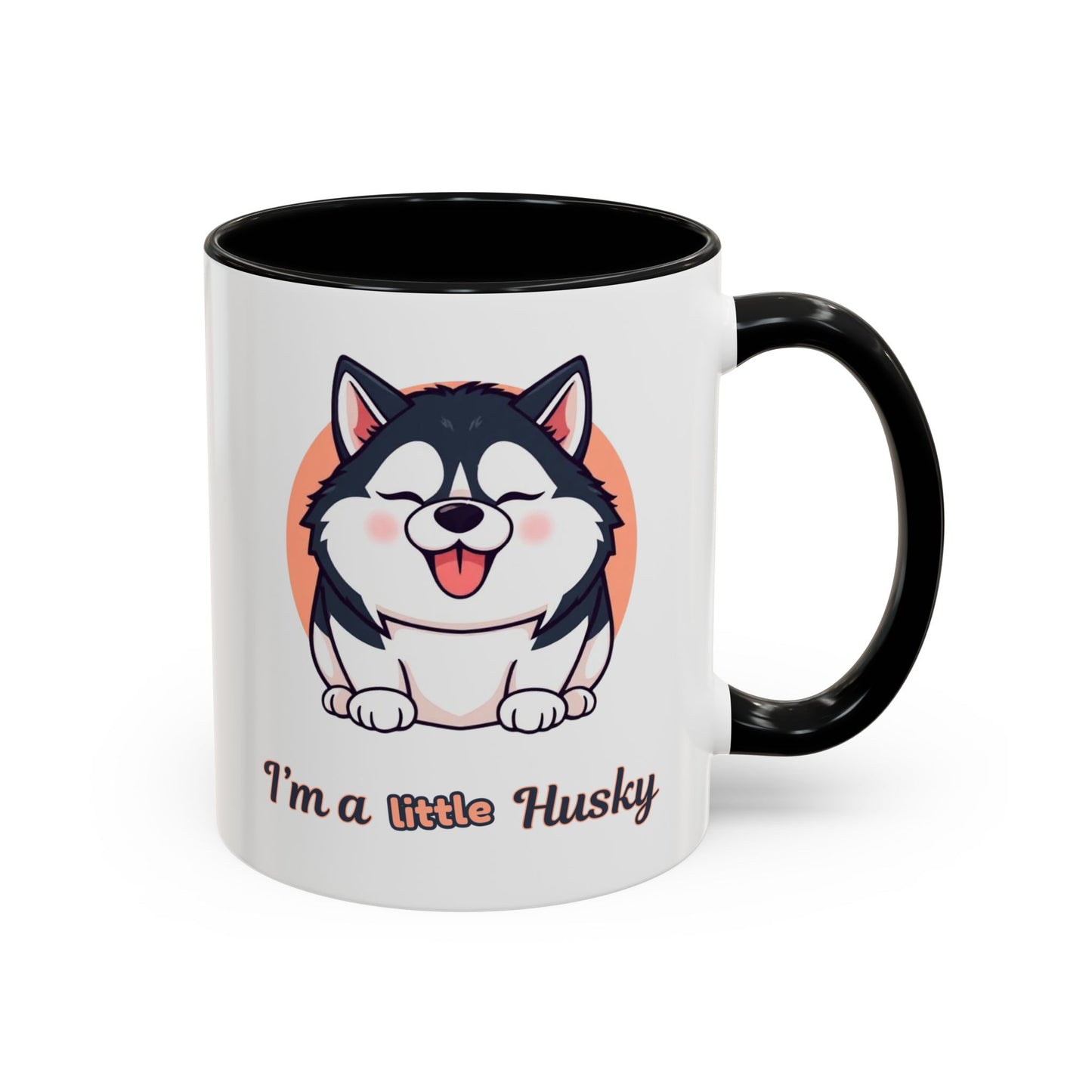 Cute Husky Accent Coffee Mug - Perfect Gift for Dog Lovers, Pet Owners, Birthdays, and Coffee Enthusiasts