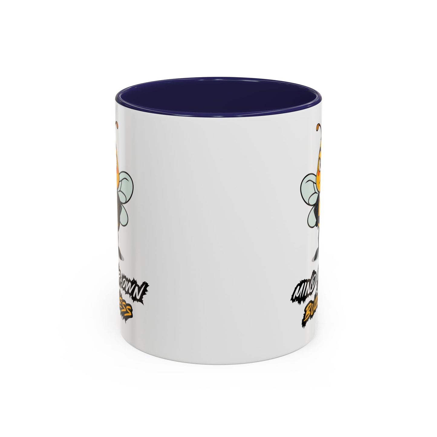 Mind Your Own Buzz-ness Accent Coffee Mug | Funny Bee Gift for Coffee Lovers, Bee Lover Mug, Humorous Kitchen Decor, Perfect for Gifts, Spring Time