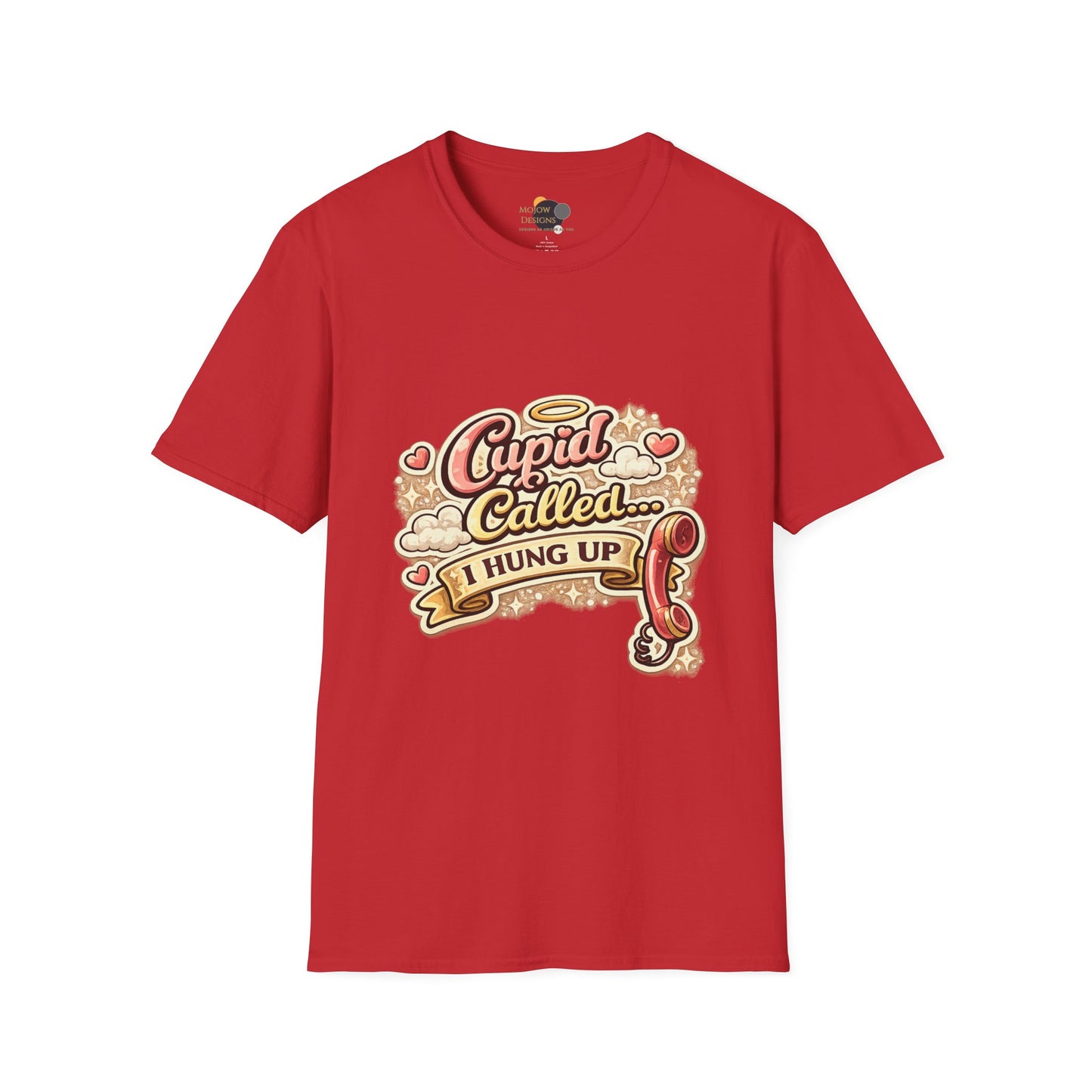 T‑Shirt — "Cupid Called... I Hung Up" Vintage Valentine Graphic Tee
