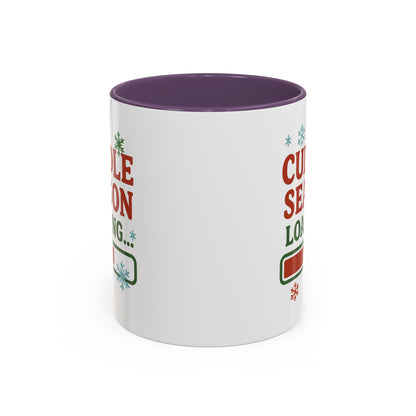 Cuddle Season Loading Coffee Mug — Holiday Hot Cocoa Gift Christmas