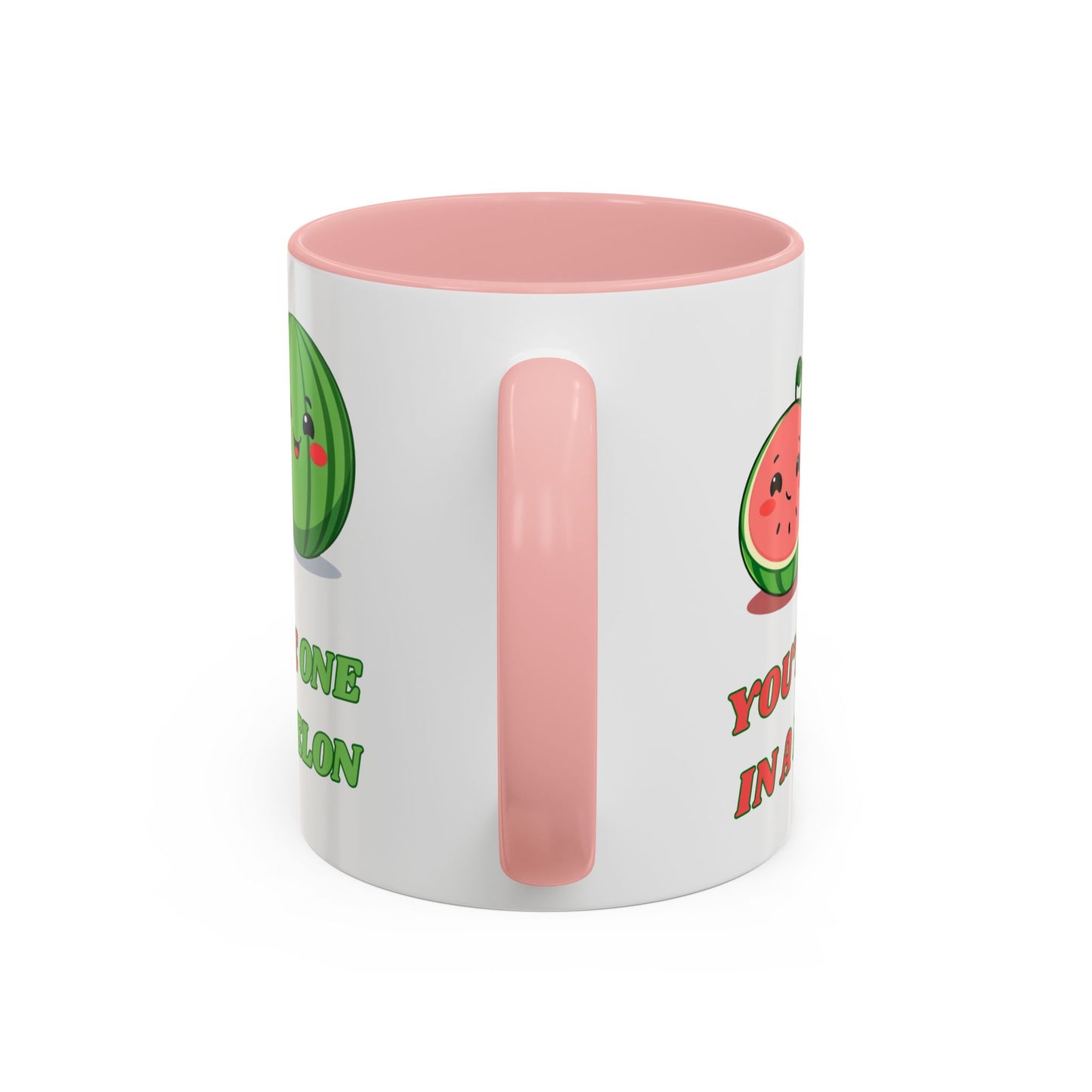 Cute Watermelon Coffee Mug - You're One in a Melon, Gift for Fruit Lovers, Summer Vibes, Inspirational Mug, Kitchen Decor