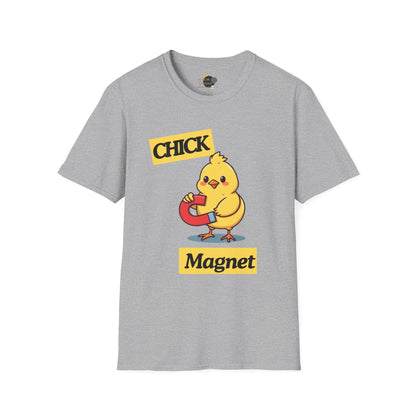 Chick Magnet T-Shirt, Cute Unisex Tee, Funny Gift for Kids or Adults, Spring and Easter Apparel, Softstyle Graphic Shirt