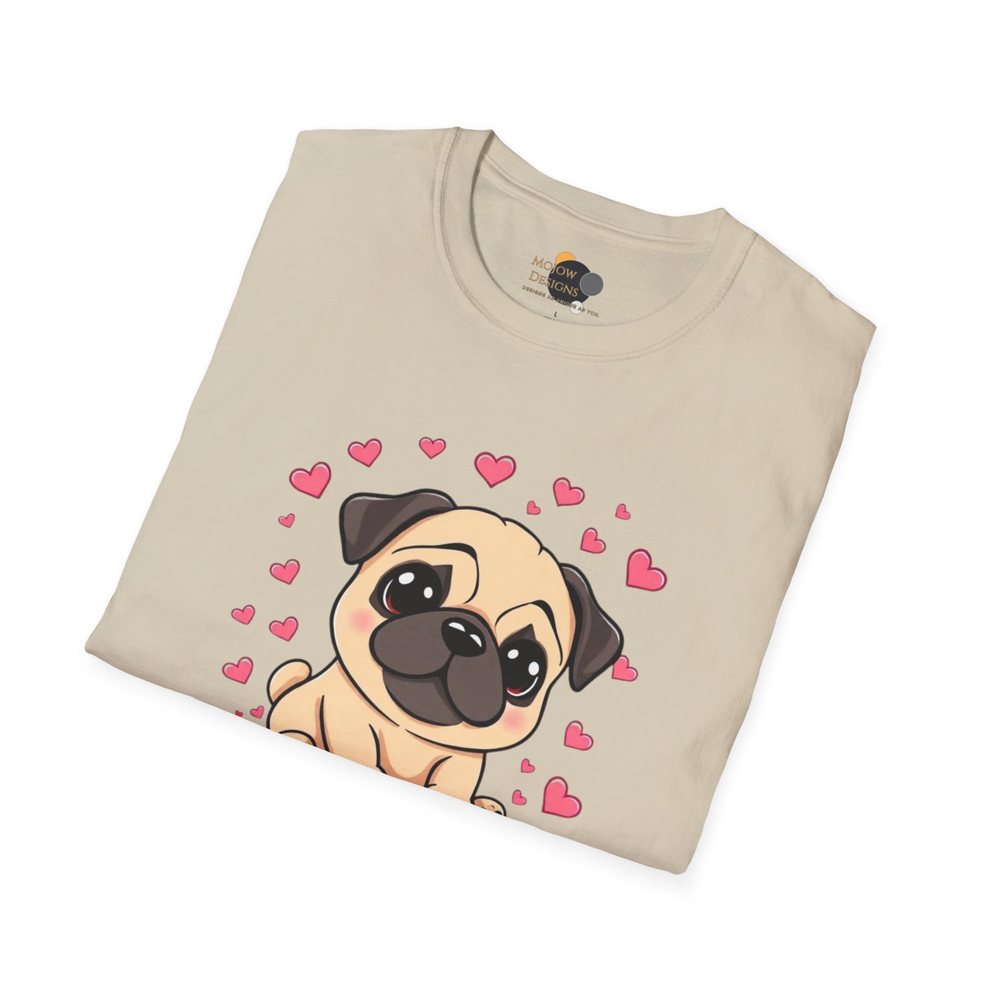 Cute Pug Graphic T-Shirt for Dog Lovers, Dog Mom Gift, Pet Lover Tee, Funny Dog Shirt, Animal Rescue Support