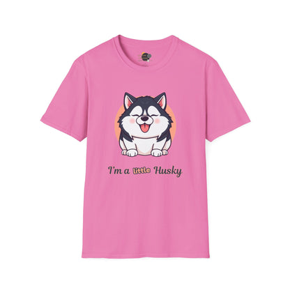 Cute Husky T-Shirt, Unisex Dog Lover Tee, Pet Owner Gift, Summer Apparel, Funny Animal Shirt, Casual Wear