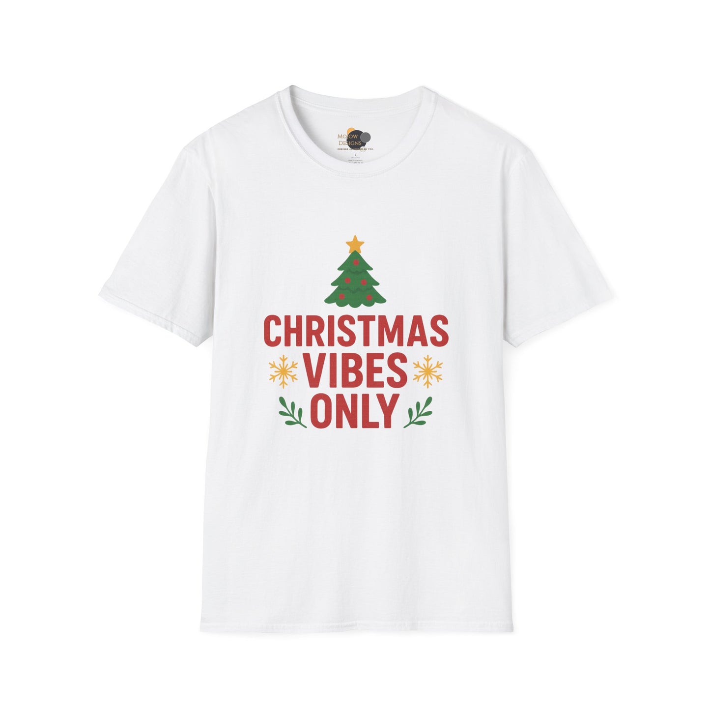 Christmas Vibes Only T-Shirt — Holiday Tree Graphic Tee