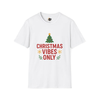 Christmas Vibes Only T-Shirt — Holiday Tree Graphic Tee