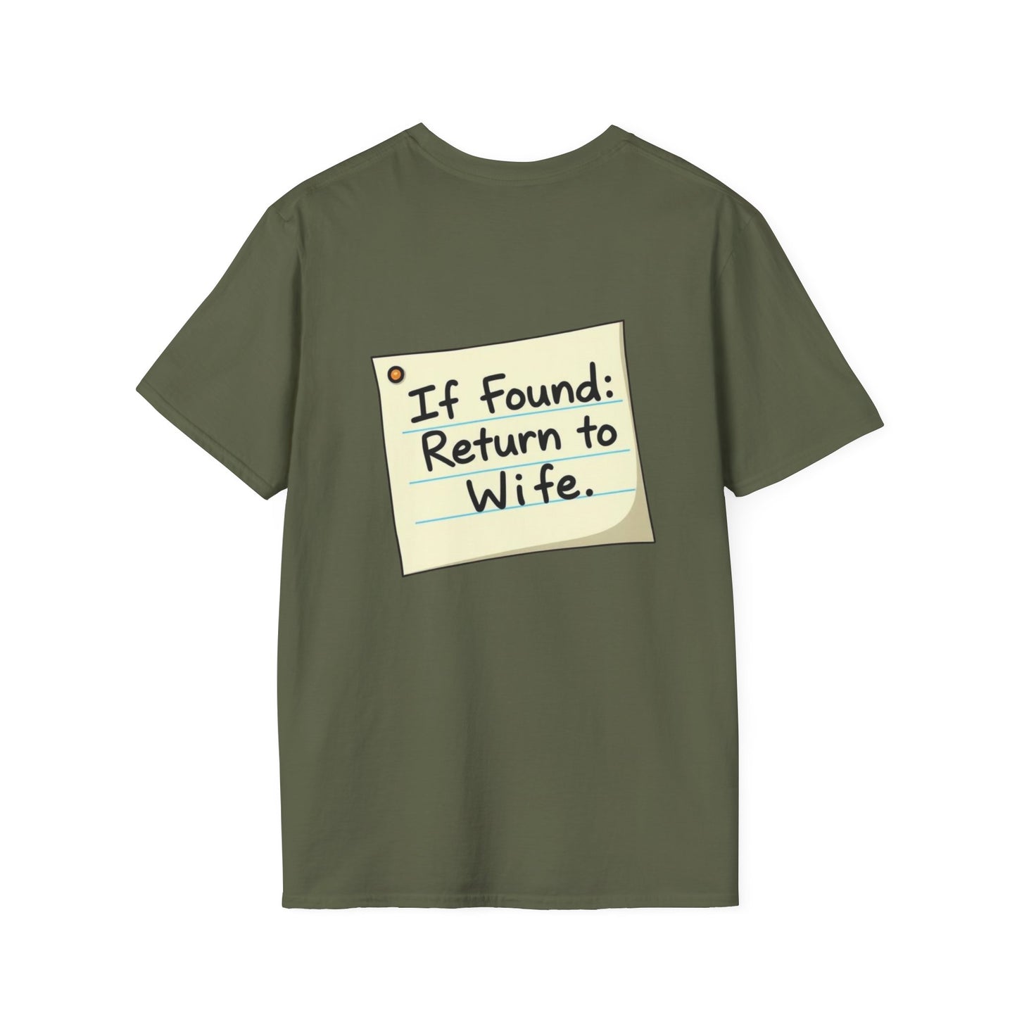 Return To Wife T-Shirt, Funny Husband Shirt, Gift for Him, Humor Apparel, Quirky Tee, Anniversary Present, Casual Wear