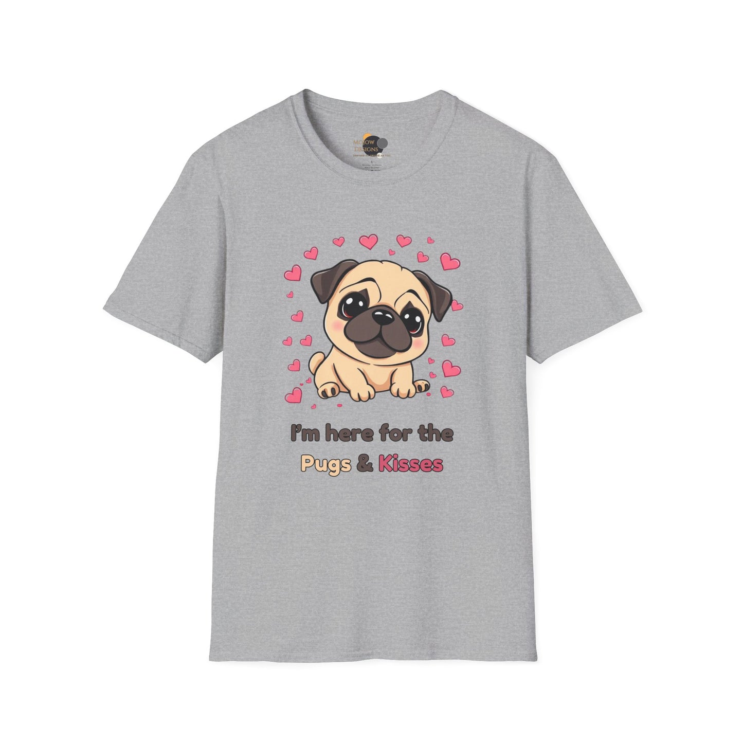 Cute Pug Graphic T-Shirt for Dog Lovers, Dog Mom Gift, Pet Lover Tee, Funny Dog Shirt, Animal Rescue Support