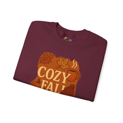 Cozy Fall Crewneck Sweatshirt, Autumn Apparel, Unisex Sweatshirt, Fall Fashion, Thanksgiving Gift, Cozy Sweater