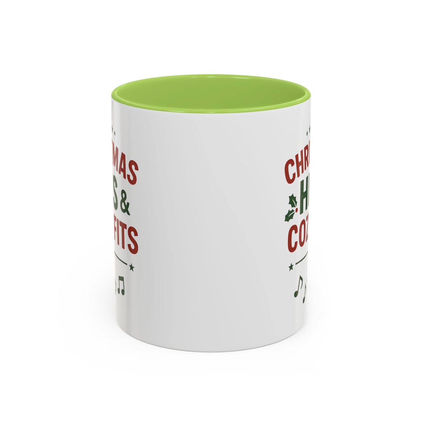 Christmas Hits & Cozy Fits Coffee Mug — Holiday Music & Cozy Outfit Gift