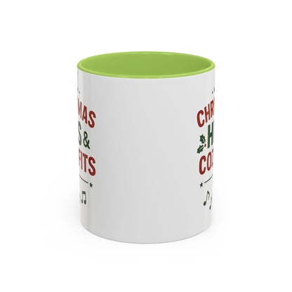 Christmas Hits & Cozy Fits Coffee Mug — Holiday Music & Cozy Outfit Gift
