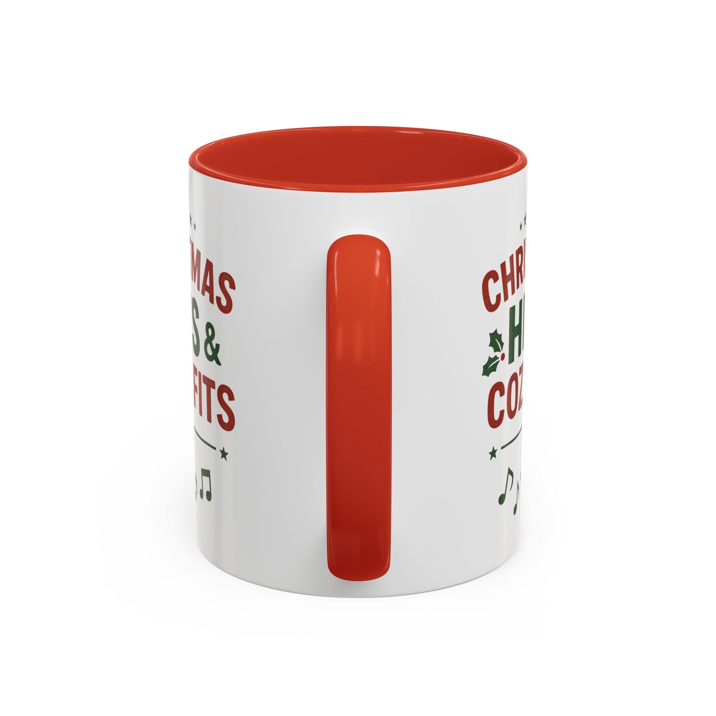 Christmas Hits & Cozy Fits Coffee Mug — Holiday Music & Cozy Outfit Gift