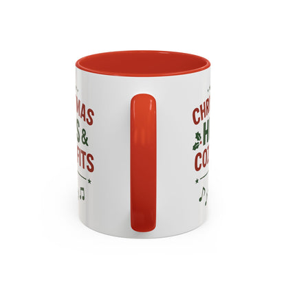 Christmas Hits & Cozy Fits Coffee Mug — Holiday Music & Cozy Outfit Gift