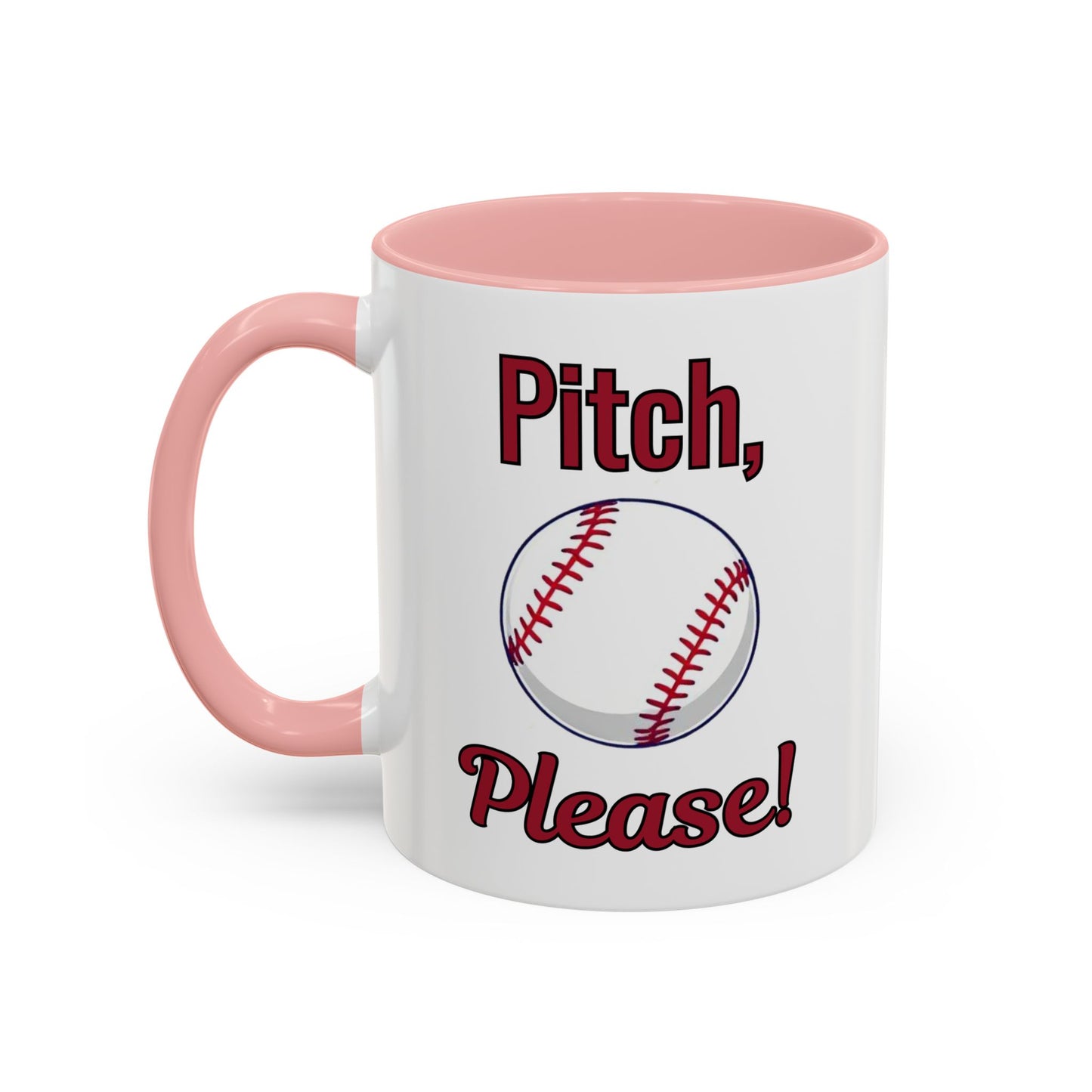 Baseball-Themed Coffee Mug, Pitch Please! Mug, Sporty Gift for Baseball Fans, Fun Drinks for Game Day, Unique Coffee Cup