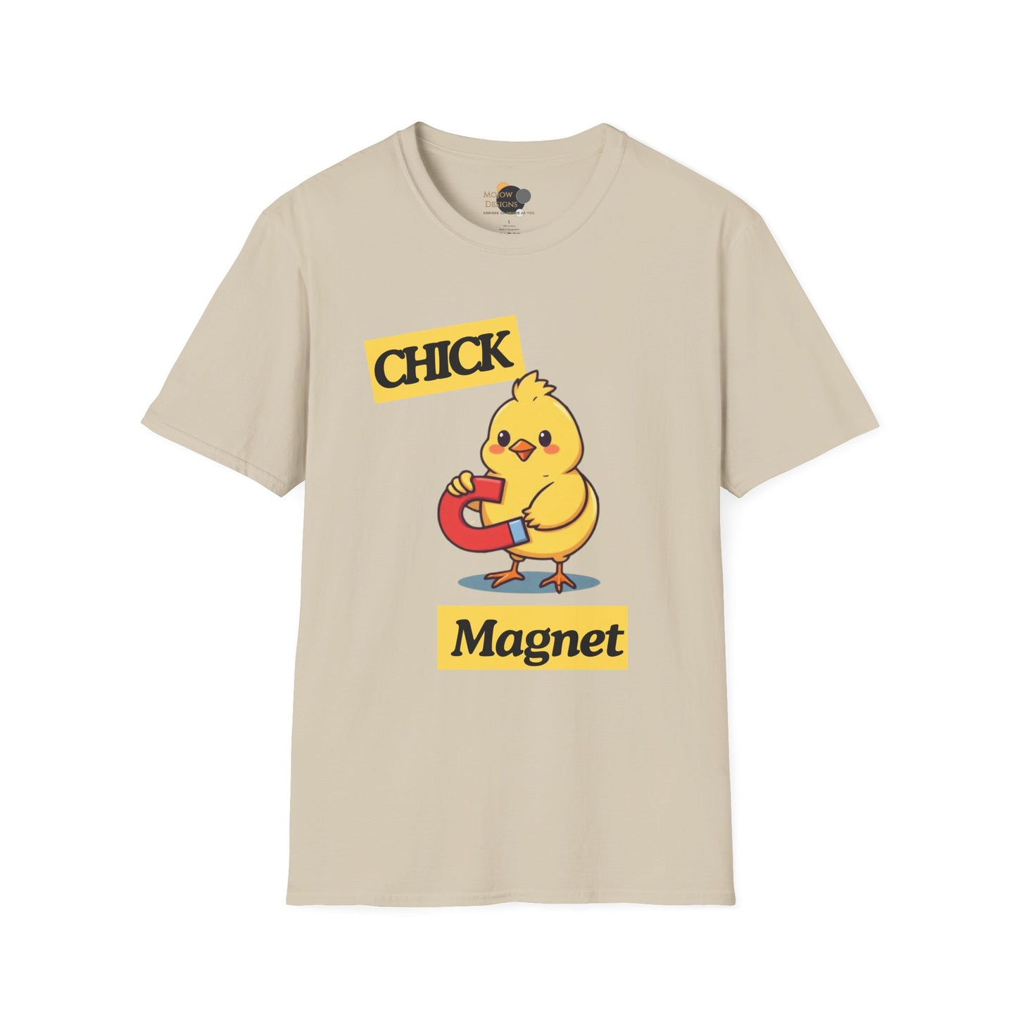 Chick Magnet T-Shirt, Cute Unisex Tee, Funny Gift for Kids or Adults, Spring and Easter Apparel, Softstyle Graphic Shirt