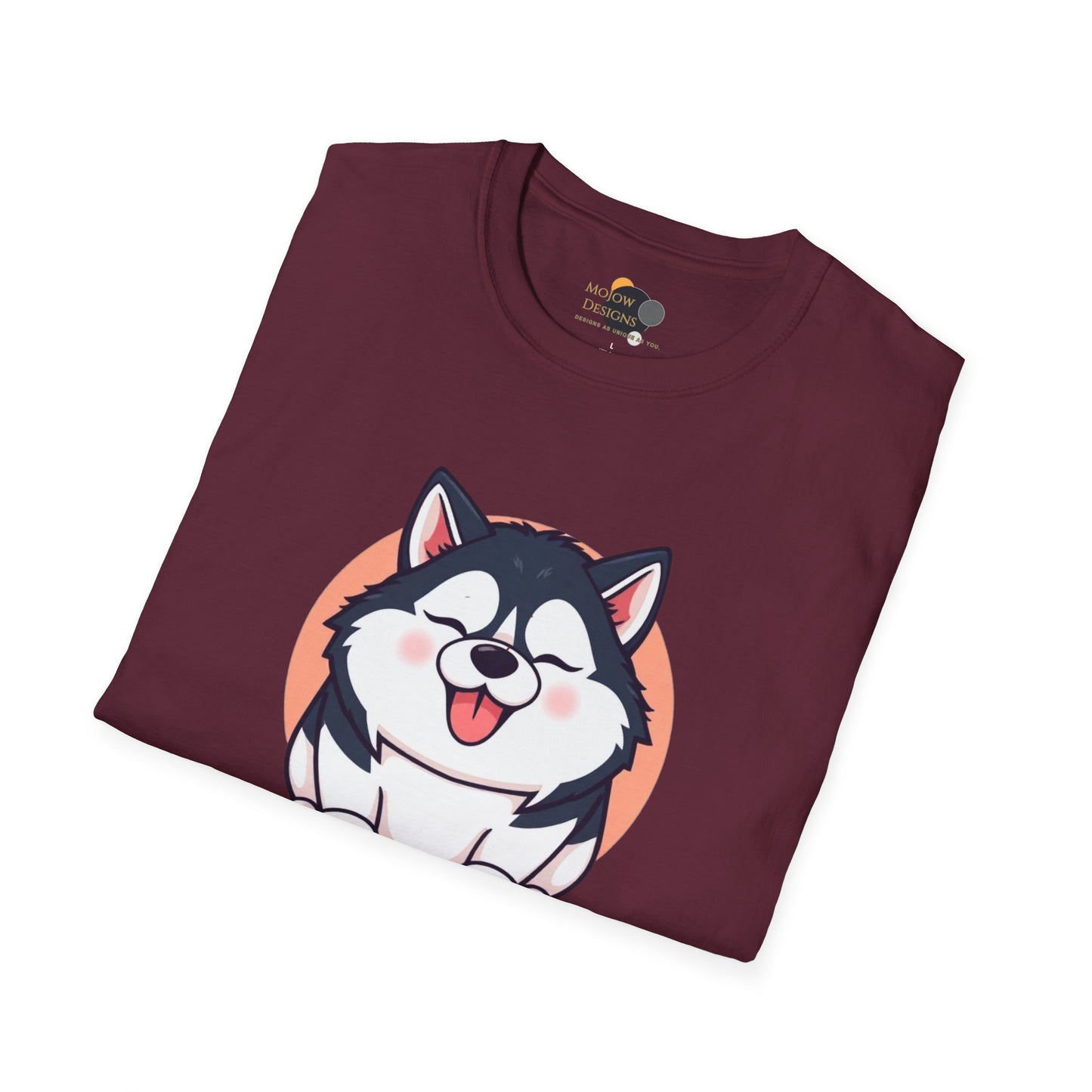 Cute Husky T-Shirt, Unisex Dog Lover Tee, Pet Owner Gift, Summer Apparel, Funny Animal Shirt, Casual Wear
