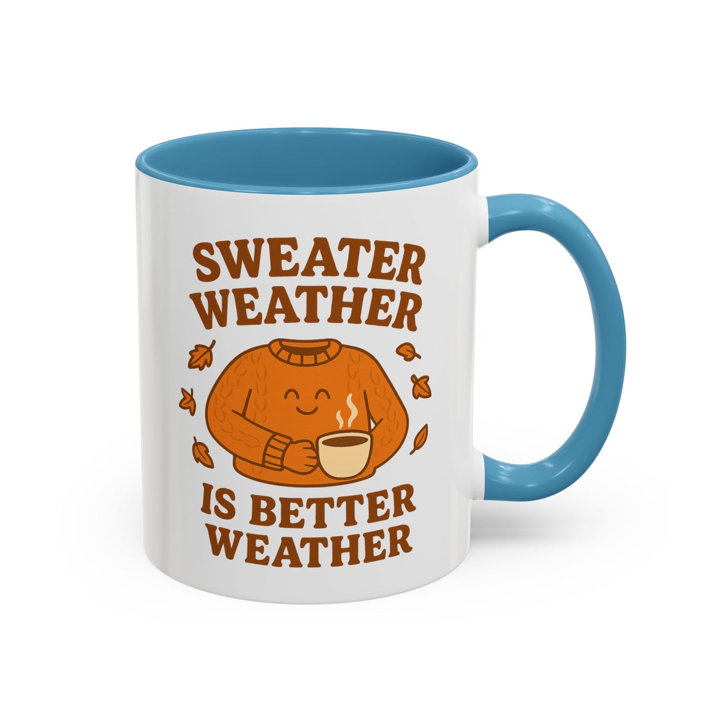 Cozy Fall Mug with Sweater Weather Design, Autumn Coffee Mug, Cute Gift for Pumpkin Spice Lovers, Hot Chocolate, Thanksgiving, Fall Decor