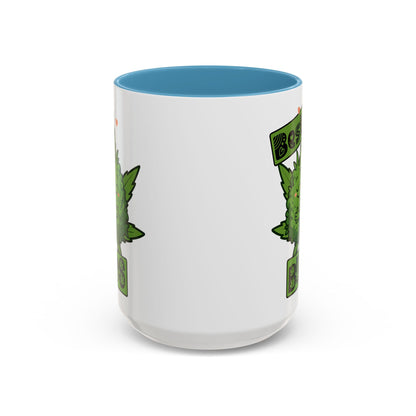 Best Buds Accent Coffee Mug, Cute Plant Mug, Gift for Plant Lovers, Pothead Gifts, Cannabusiness Mug