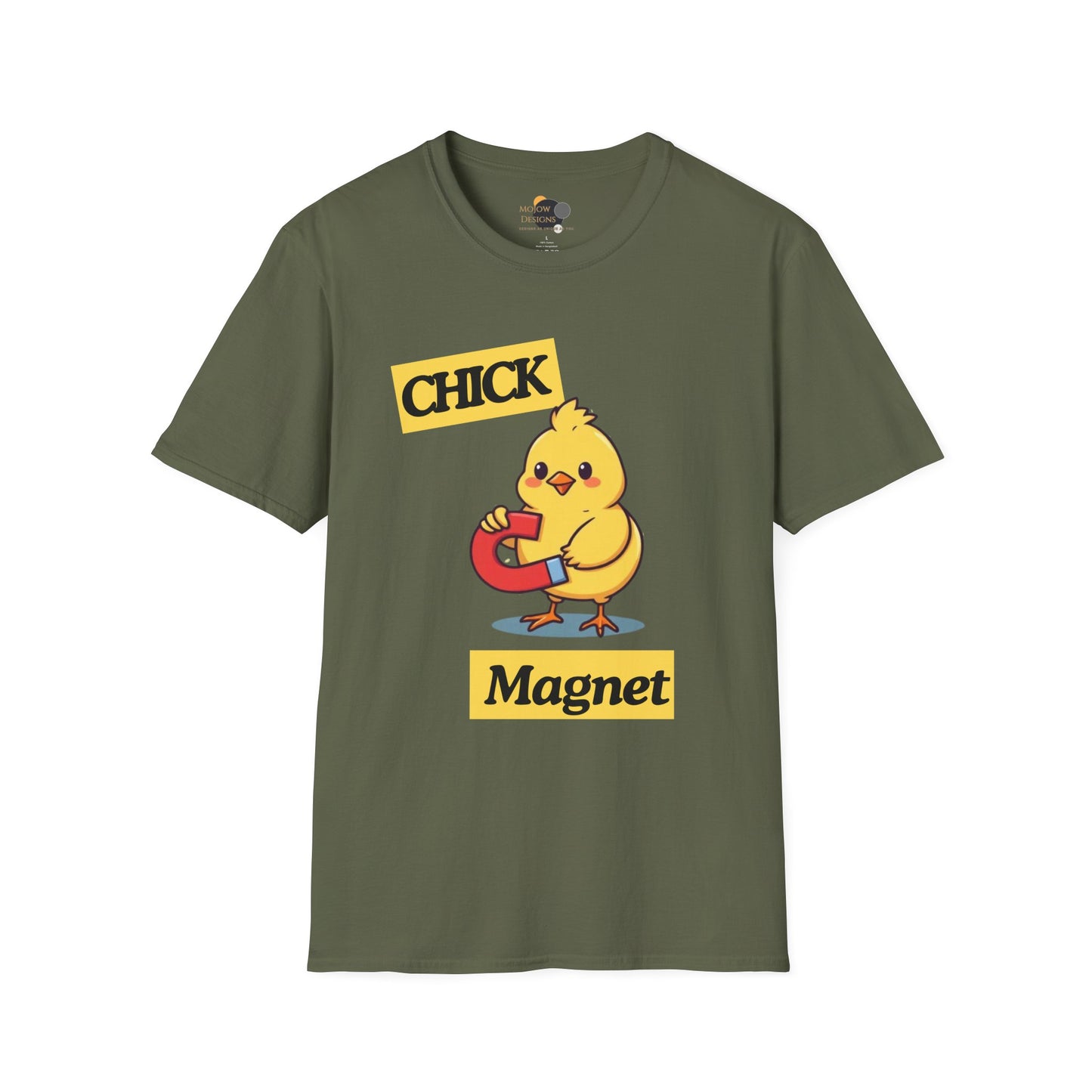 Chick Magnet T-Shirt, Cute Unisex Tee, Funny Gift for Kids or Adults, Spring and Easter Apparel, Softstyle Graphic Shirt