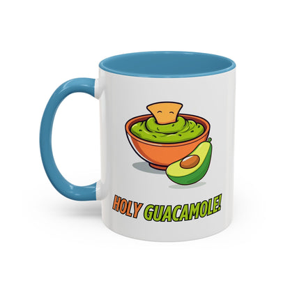 Holy Guacamole Coffee Mug, Fun Avocado Tea Cup, Quirky Kitchenware, Unique Gift for Food Lovers, Vibrant Drinkware