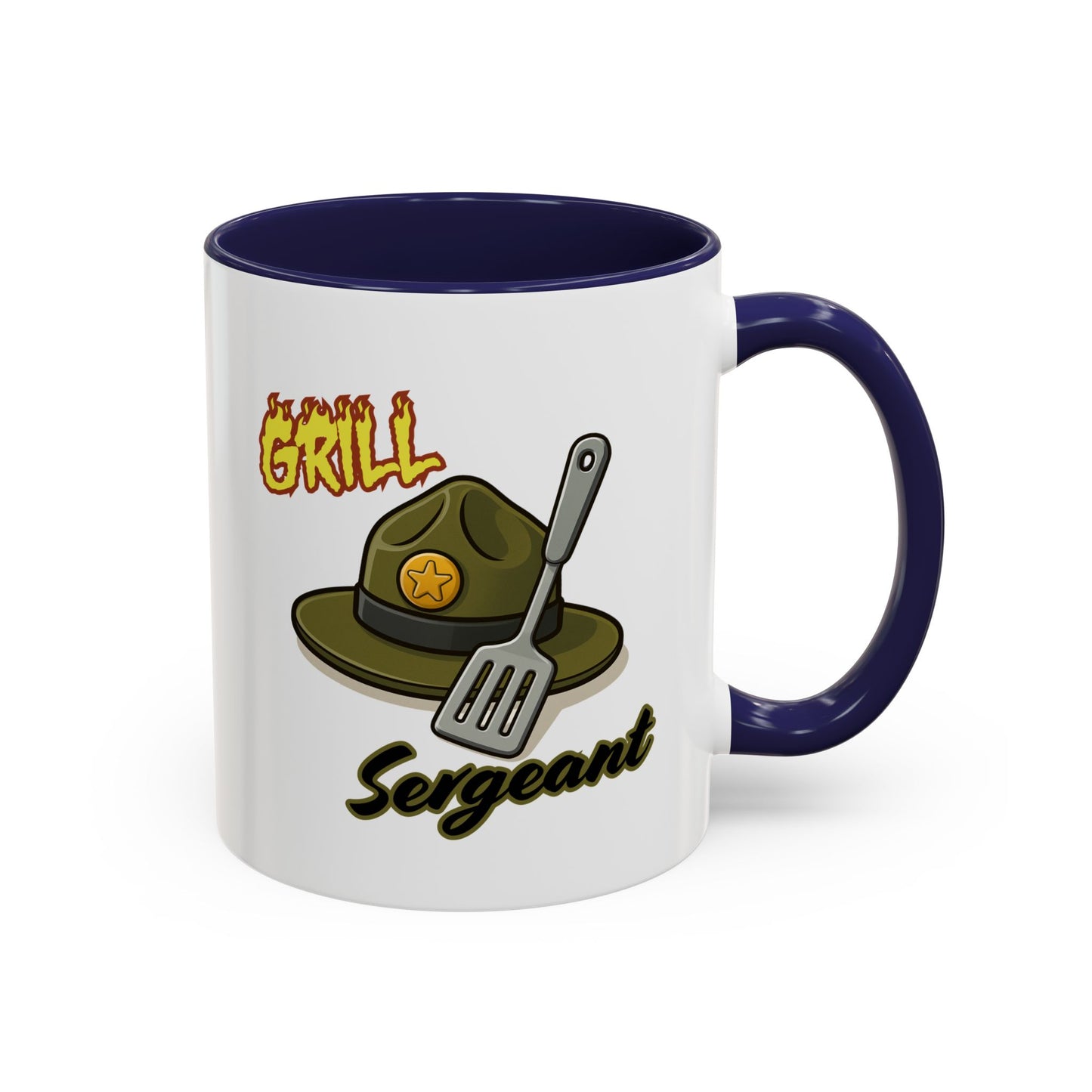 Grill Sergeant Coffee Mug | Funny Cooking Gift | Dad Mug | BBQ Lover Gift | Kitchen Decor | Father's Day Gift
