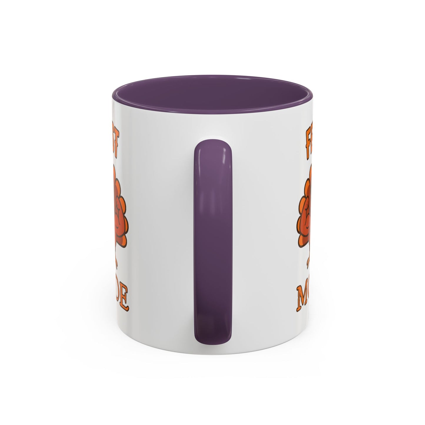 Thanksgiving Feast Mode Coffee Mug, Fun Turkey Mug, Holiday Coffee Cup, Unique Gift for Food Lovers, Fall Celebration Drinkware