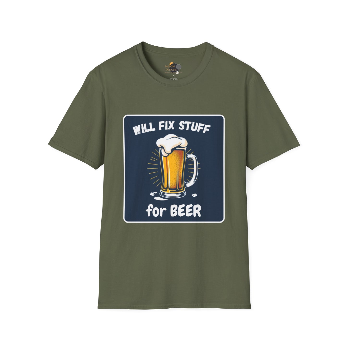 Funny Beer Fix Shirt | Unisex Softstyle Tee for Beer Lovers, Great Gift for Father's Day, Birthdays, Casual Wear, DIY Enthusiasts
