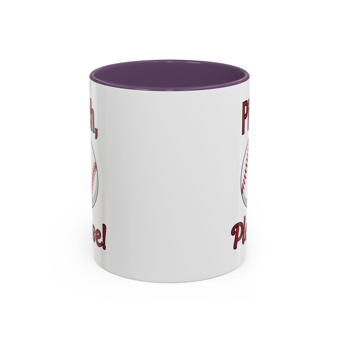 Baseball-Themed Coffee Mug, Pitch Please! Mug, Sporty Gift for Baseball Fans, Fun Drinks for Game Day, Unique Coffee Cup