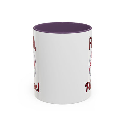 Baseball-Themed Coffee Mug, Pitch Please! Mug, Sporty Gift for Baseball Fans, Fun Drinks for Game Day, Unique Coffee Cup