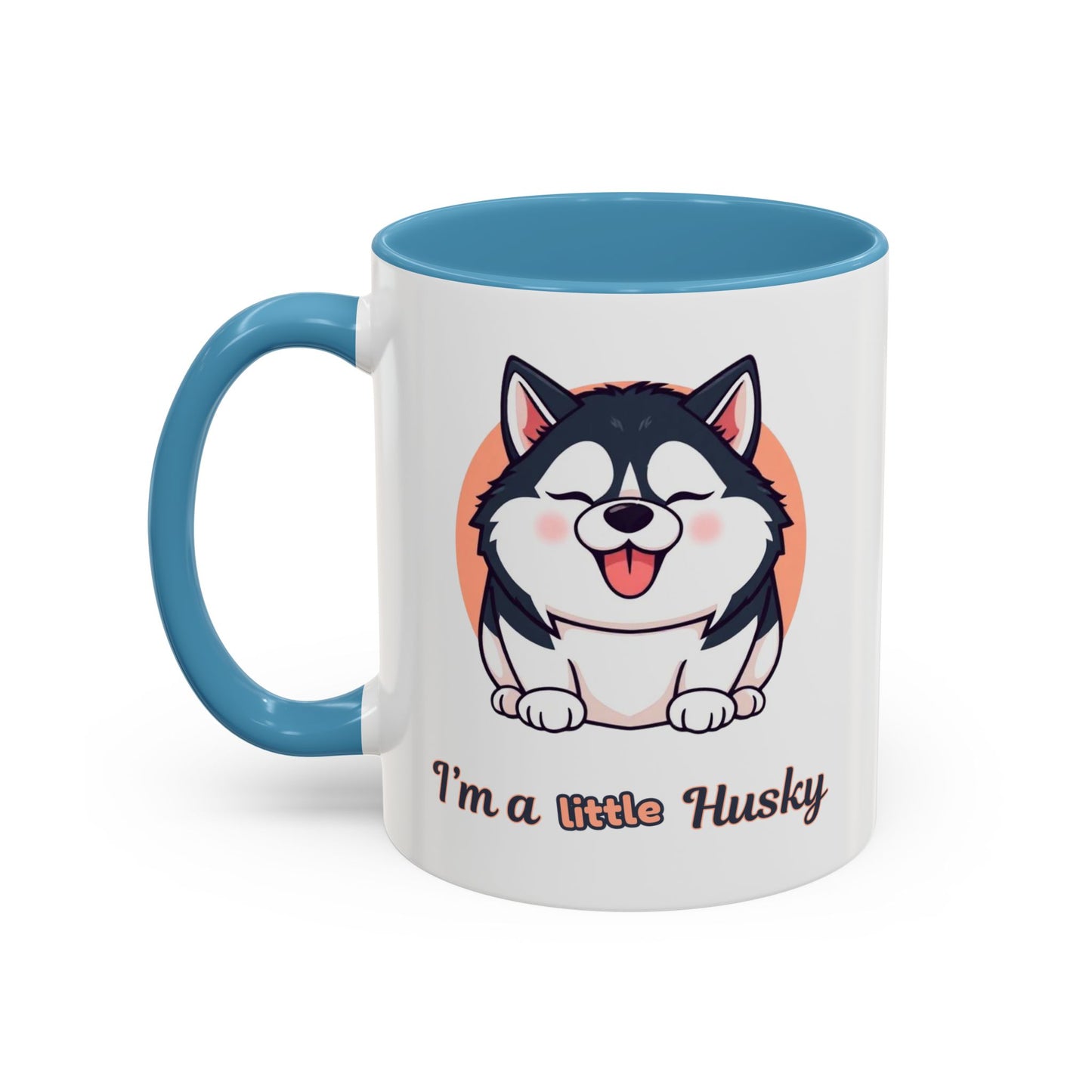 Cute Husky Accent Coffee Mug - Perfect Gift for Dog Lovers, Pet Owners, Birthdays, and Coffee Enthusiasts