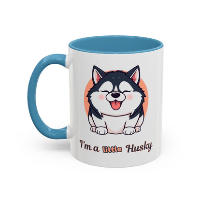 Cute Husky Accent Coffee Mug - Perfect Gift for Dog Lovers, Pet Owners, Birthdays, and Coffee Enthusiasts