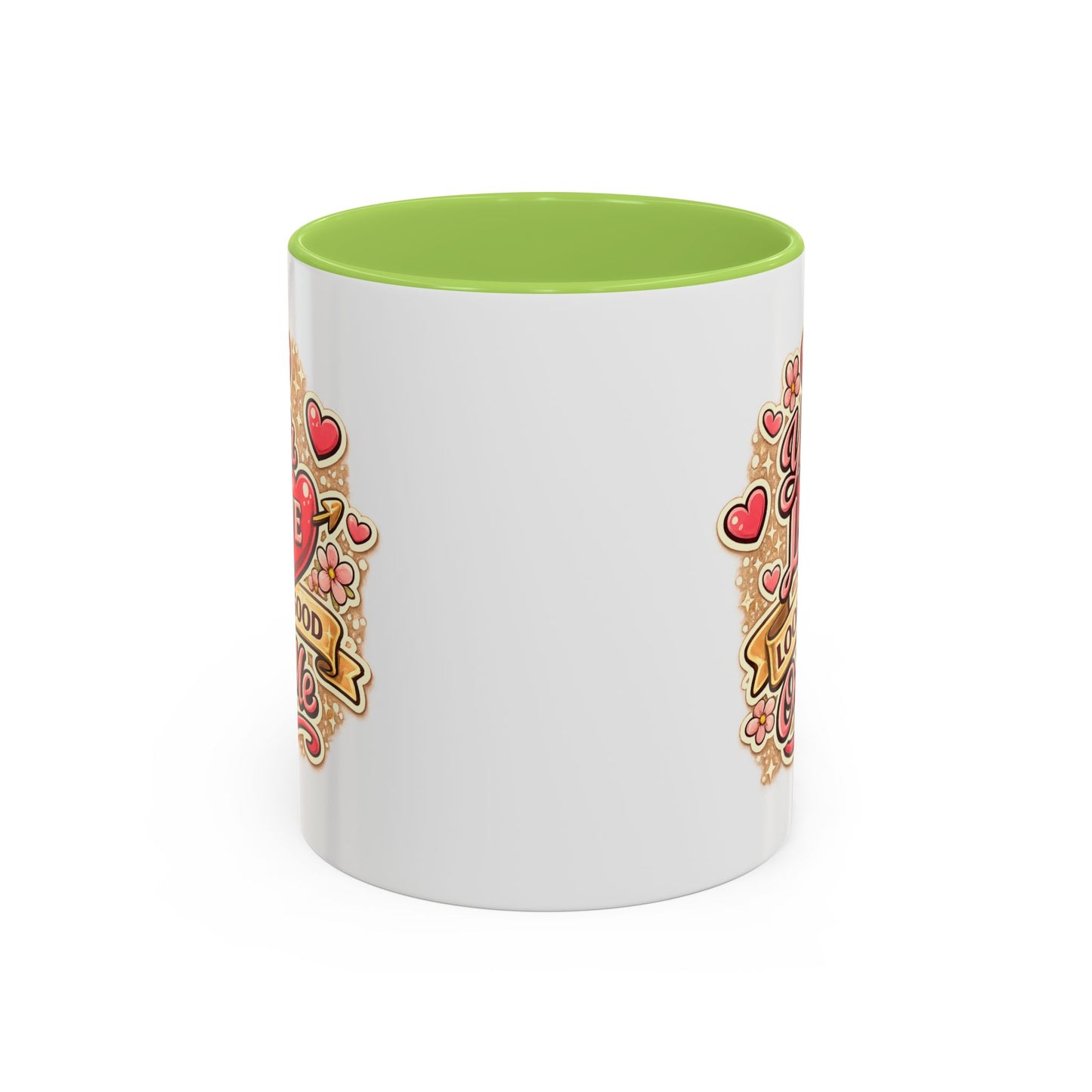 Coffee Mug — "Your Love Looks Good On Me" Valentine Heart Accent Mug