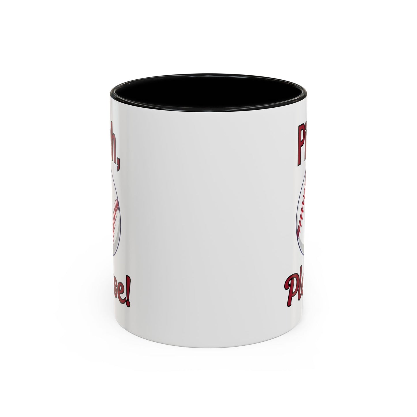 Baseball-Themed Coffee Mug, Pitch Please! Mug, Sporty Gift for Baseball Fans, Fun Drinks for Game Day, Unique Coffee Cup
